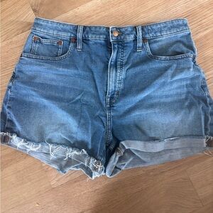 Madewell curvy high rise Denim Blue Women's Shorts